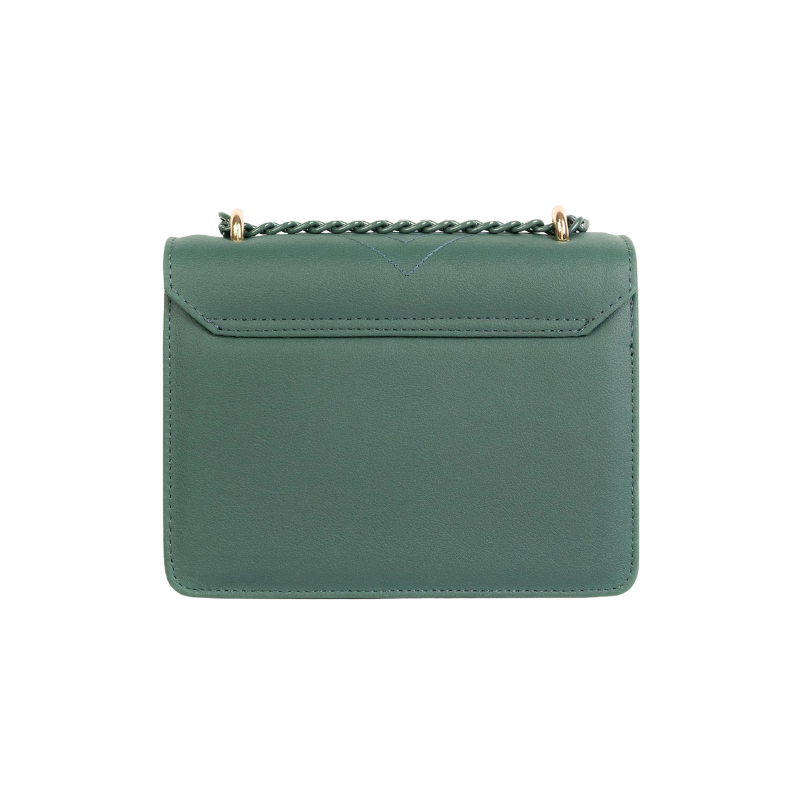 Stylish Teal Chevron Stitch Handbag for Women